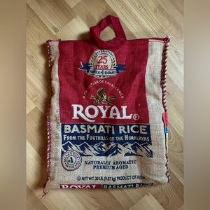 Unique Royal Basmati Handbag w/ Zipper NWOT